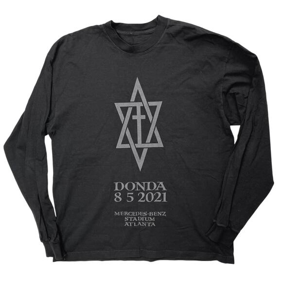 Kanye West Donda 8 5 2021 Mercedes Benz Stadium Atlanta Tour Tee T-shirt Top M - Picture 1 of 3